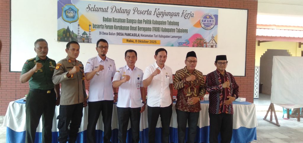 Kunjungan Kerja Bakesbangpol dan FKUB Kabupaten Tabalong ke Desa Balun, Wujud Studi Toleransi Antarumat Beragama