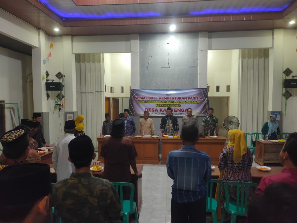 Desa Kalitengah Segera Isi Empat Kekosongan Perangkat Desa, Musyawarah Resmi Digelar