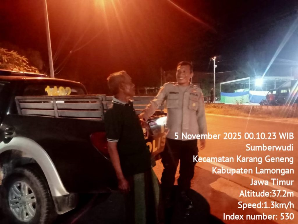 Dini Hari di Karanggeneng: Patroli Senyap Dua Polisi yang Membuat Malam Lebih Aman