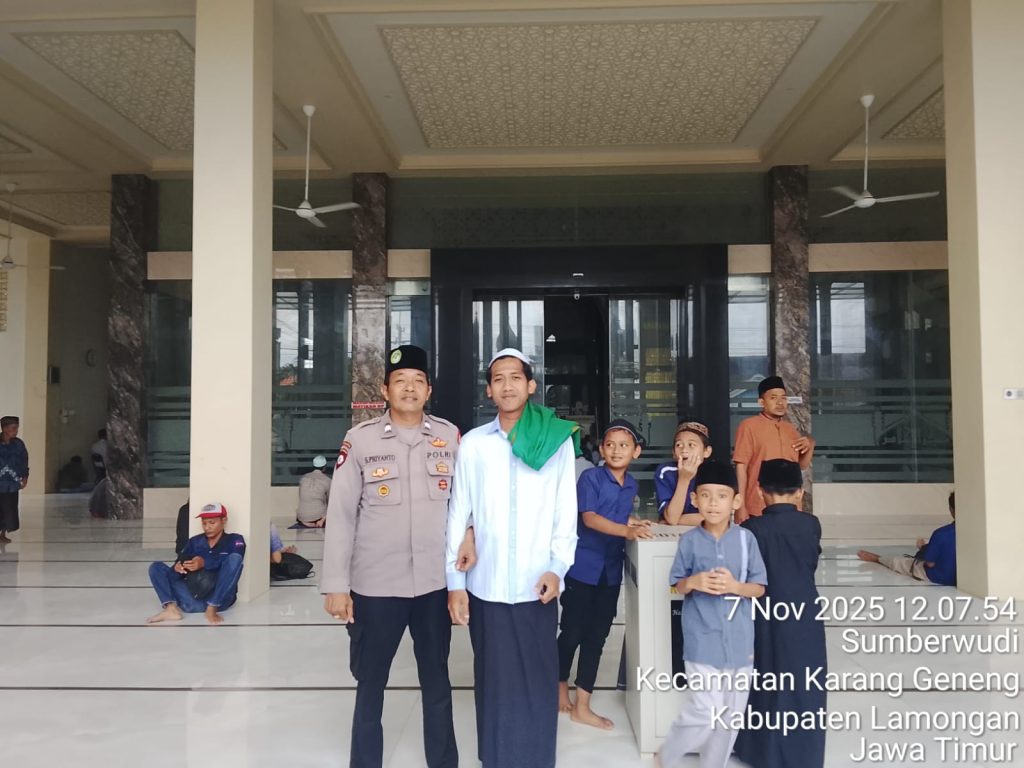 Polsek Karanggeneng Sampaikan Pesan Kamtibmas kepada Jamaah Masjid Alfalah Sumberwudi