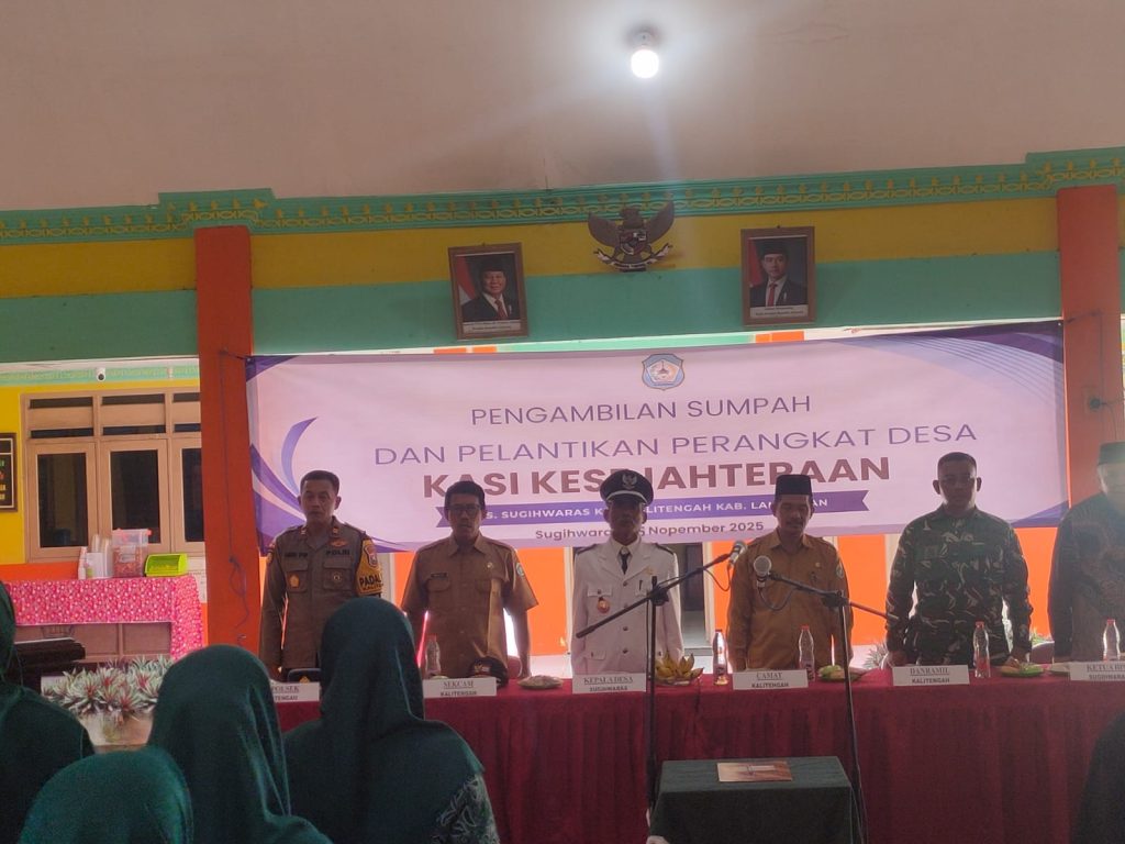 Kades Sugihwaras Lantik Kasi Kesejahteraan Baru, Dorong Penguatan Pelayanan Masyarakat