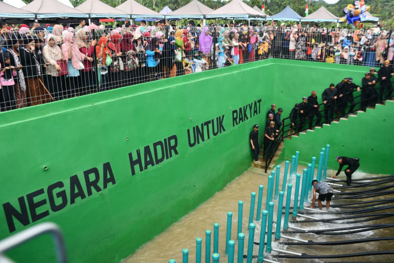 Diresmikan Kasad, Pompa Hidram di Banyumas Bisa Airi 1.004 Hektar Sawah