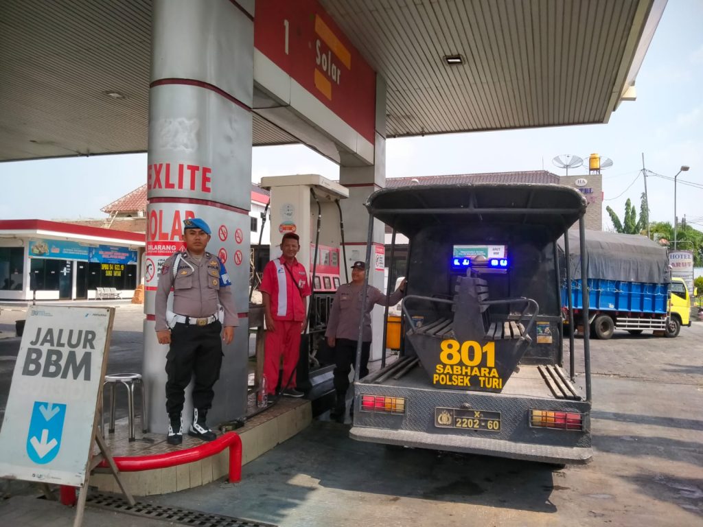 Polsek Turi dan Koramil Turi Perketat Patroli Obyek Vital, SPBU Krawul Jadi Fokus Pengamanan