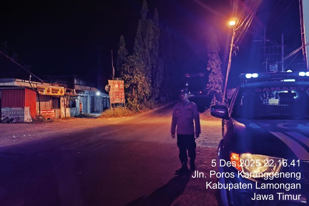Polsek Karanggeneng Intensifkan Patroli Blue Light, Situasi Kamtibmas Terpantau Kondusif