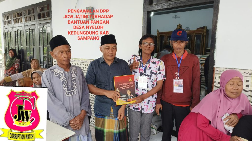 Pemdes Nyeloh Gandeng DPP JCW Jatim Salurkan Bantuan Pangan, Pastikan Transparansi dan Tepat Sasaran