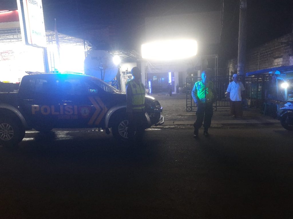 Polsek Turi Gelar Patroli Blue Light Skala Besar, Jalur Rawan 3C Disisir Hingga Larut Malam