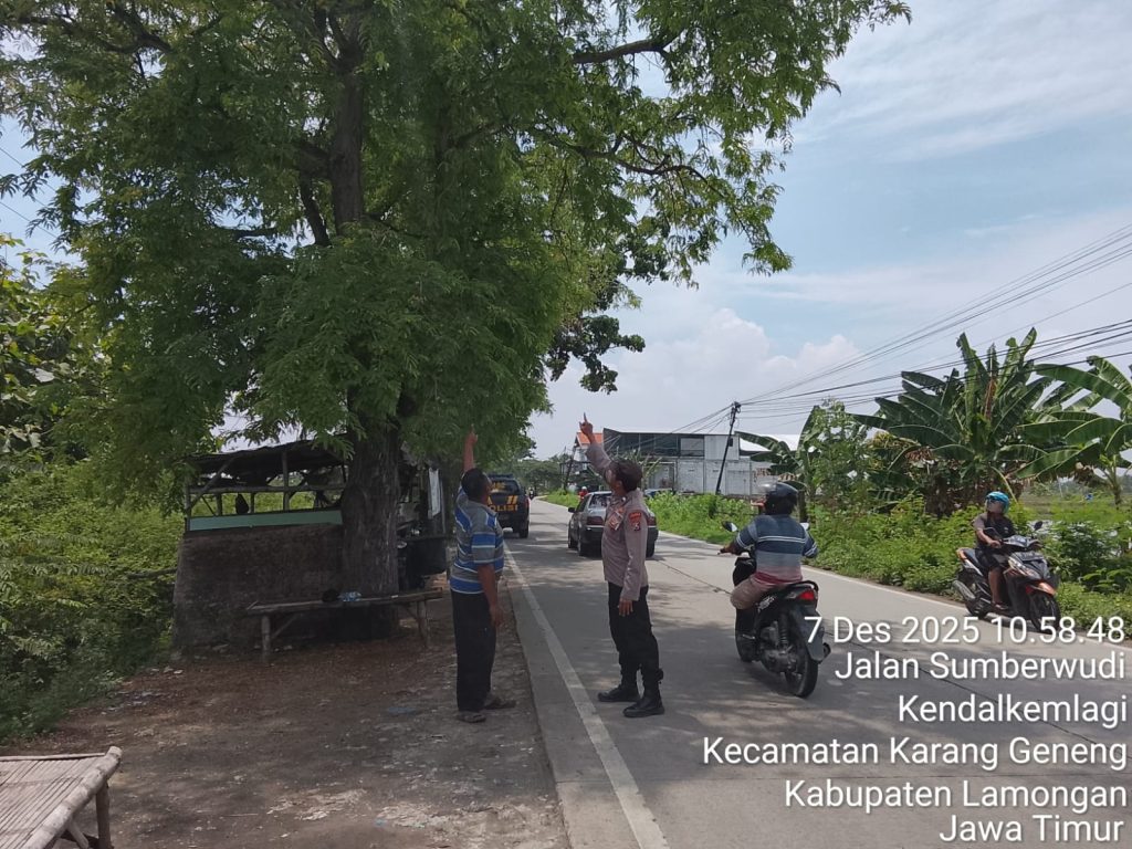 Cegah Ancaman Cuaca Ekstrem, Polsek Karanggeneng Kerahkan Patroli Wilayah Rawan Bencana