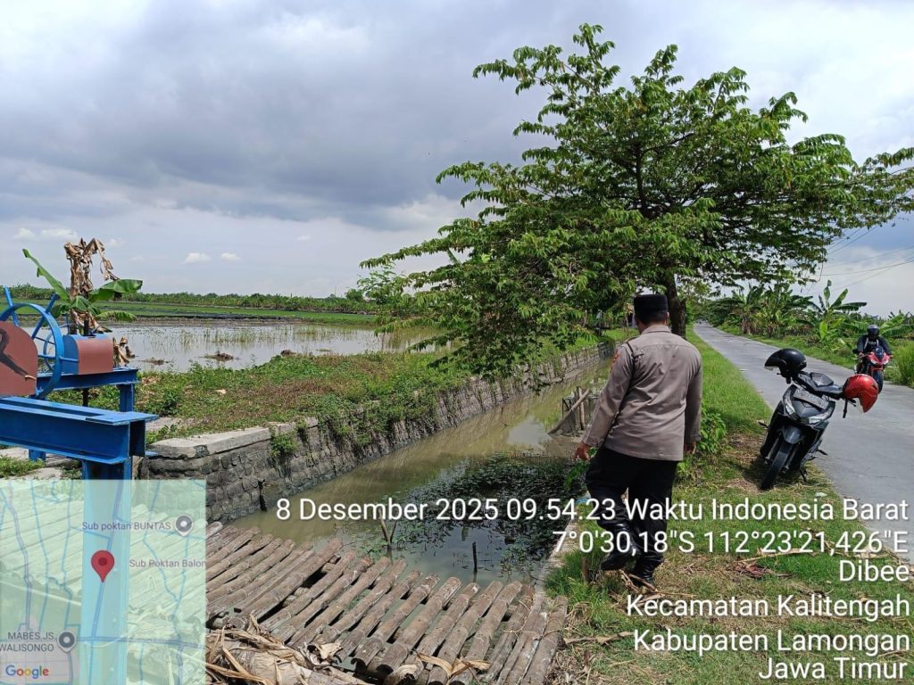 Polsek Kalitengah Sisir Titik Rawan Bencana, Patroli Kota Presisi Antisipasi Banjir hingga Pohon Tumbang