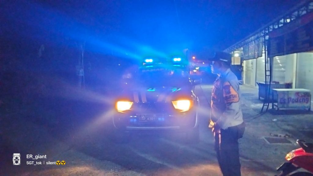 Polsek Kalitengah Gelar Patroli Kota Presisi Blue Light, Antisipasi Guankamtibmas dan Konflik Perguruan Silat