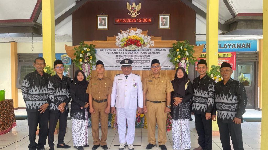 Dua Perangkat Desa Karanggeneng Resmi Dilantik, Kades Tegaskan Siap Terima Kritik Demi Kesejahteraan Warga