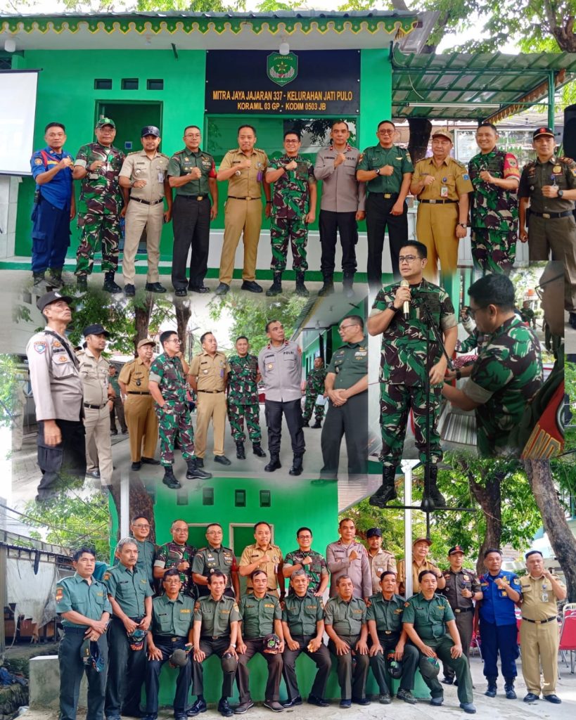 Dukung Program Unggulan KASAD, Dandim 0503/JB Kolonel Kav Sigit Dharma Wiryawan Resmikan Sumur Bor Air Bersih Serta Musholla Taman ABRI, Jembatan Dan Pos Mitra Jaya 337 Kelurahan Jatipulo