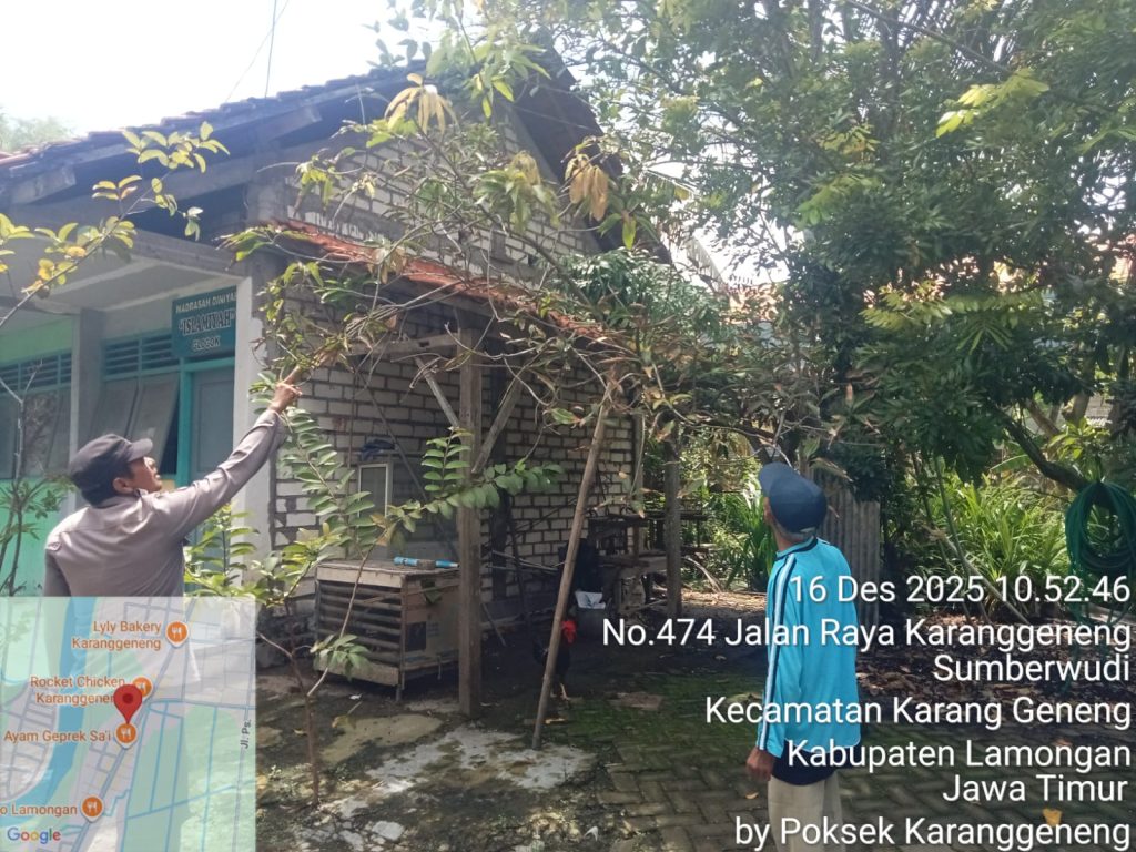 Siaga Cuaca Ekstrem, Polsek Karanggeneng Intensifkan Patroli Antisipasi Bencana