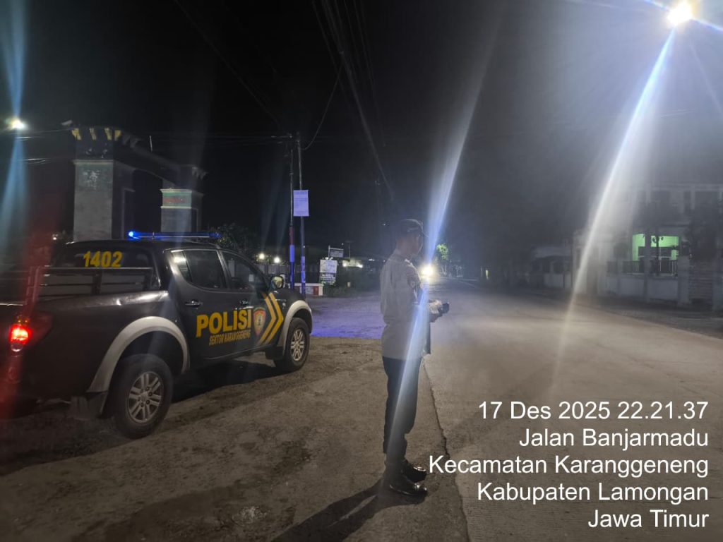 Blue Light Patrol Menyala, Polsek Karanggeneng Pastikan Wilayah Aman dari Gangguan Kamtibmas