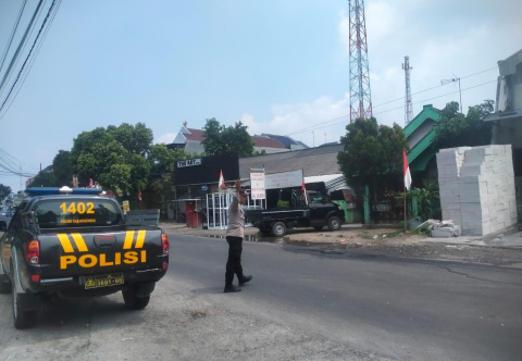 Commander Wish Pagi di Karanggeneng, Arus Lalu Lintas Depan Puskesmas Terkendali